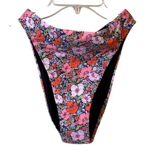 J Crew High-rise Cheeky Bikini in Liberty® Meadow Song Fabric Size XXS NWT